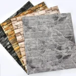Self adhesive 1 40 38.5X35cm DIY 3D Wallpaper Retro Brick Pattern Wall Stickers Waterproof Room (New)