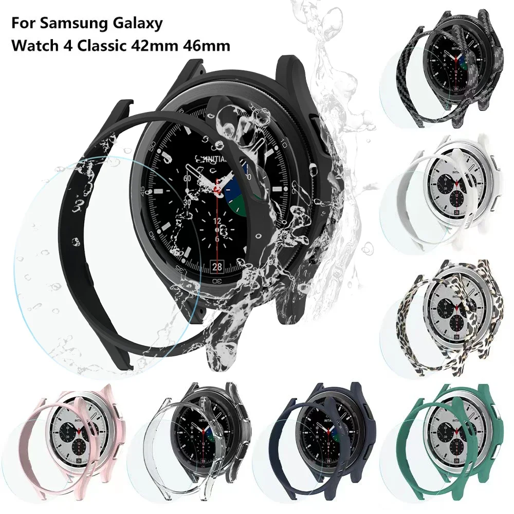 Sf6e54bc3afef44adba9d9369e3e116bdc Glass Case Samsung Galaxy Watch 4 Classic 42mm 46mm,PC Matte (New) - Image 1