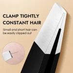 CNK Wholesale Stainless Steel Black Eyebrow Tweezer with Slant and Flat Point Beauty (New)