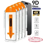 1 5 Dust Free Easy Installation Screen Protector For iPhone 16 15 14 11 (New)