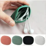 Silicone Cell Phone Cable Bag Data Cable Storage Box Travel Earphone Wire Key (New)