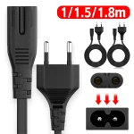 European 2 Pin To C7 Power Cord EU Plug 2-Prong (New)