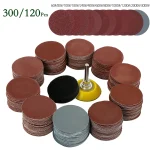300 50mm Sanding Disc 2 Inch 60 3000 Grit Sandpapers Sanding Pads Kit For (New)