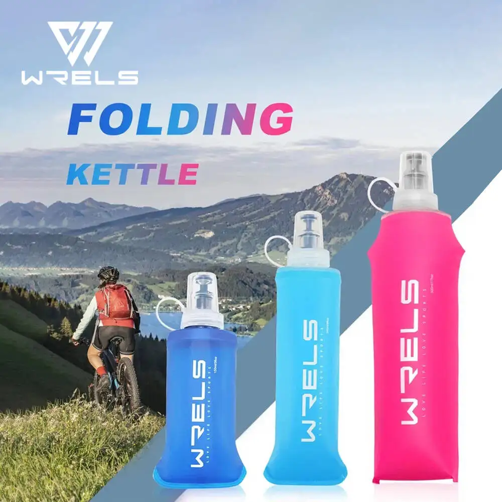 Sf95fb90036c94889a06208b8bc7a09868 1150ml 250ml 500ml Outdoor Collapsible Silicone Bite Size Water Bottle Running Camping Hiking Travel Convenient (New) - Image 1