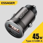 Essager 45W Car Charger QC 3 Huawei Xiaomi Quick (New)