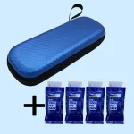 Portable Insulin Cooling Bag with 4 Ice Pack Diabetic Pocket Pill Protector PU (New)