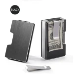 Minimalist Business Card Holder Wallet RFID Credit Visit Cardholder Money Clip Small Metal (New)