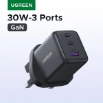 ã€UK Plugã€‘UGREEN 20W 30W GaN Charger Mini PD 3 USB C Phone Charger (New)