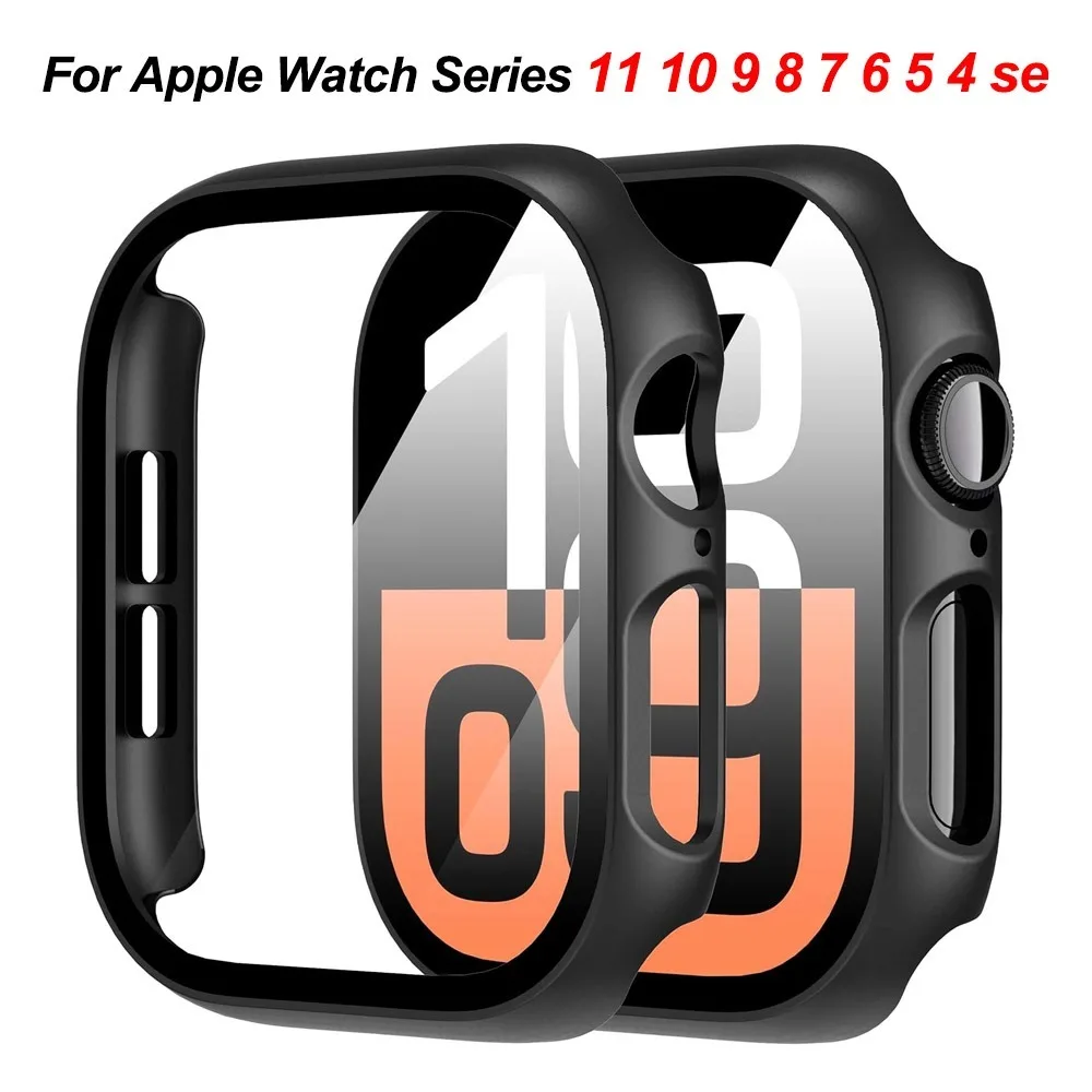 Sfa0cef93834c42a5b2e3b96ecead5857M Tempered Glass Cover Apple Watch 11 10 46mm 42mm 9 (New) - Image 1