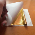 100 Real Gold Foil Gilding 24K Gold Leaf Edible Gold Foil Sheets For (New)