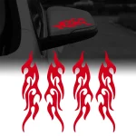 DIY Flame Moto Sticker Waterproof For Car Motorcycle Gas Tank Fende Flame Decal (New)