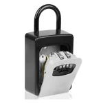 Wall Mounted Key Lock Box Key Safe Box Weatherproof 4 Digit Combination Key (New)