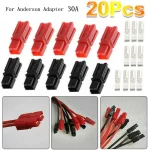 5 Pairs 30 Amp Power Pole Red Black Connectors Plugs Marine Power Connector (New)