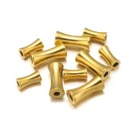 10 lot Stainless Steel Drum Tube Spacer Beads Loose Beads Charms for DIY Jewelry (New)