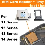 1set Sim Card Reader Flex Cable For iPhone 11 13 12 14 Pro (New)