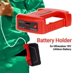 USB Charger Adapter for Milwaukee 18V Lithitum Battery Portable Type C Port Fast Charging (New)