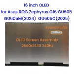 16" WQXGA 240Hz OLED Screen Assembly Replacement for Asus ROG Zephyrus G16 GU605 GU605M GU605C 2024 2025 ATNA60DL01 ATNA60DL04 (New)