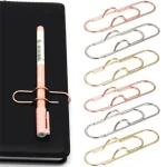 3-Multi-functional Paper Clips Paper Fix Clip Pen Holder Bookmarks (New)
