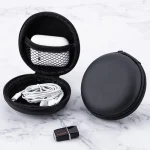 Earphone Storage Case PU Mini Carrying Hard Bag Box Case for Earphone Headphone (New)