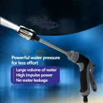 High Pressure Car Wash Water Gun Household And Alloy Long Pole With Rubber Handle (New)