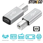 STONEGO Multifunctional Aluminum Alloy Type C to USB Converter for Electronic Musical Instrument, Laptop, (New)