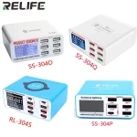 RELIFE RL-304P SS-304D SS-304Q Smart 6 Port USB Digital Display (New)