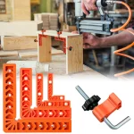 1 3 Woodowrking 90 Degree Positioning Square 3 4 6 8inch Right Angle Clamp Reusable Plastic L (New)