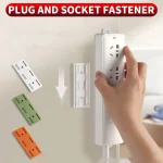 Toocki Self Adhesive Power Socket Strip Fixator Wall Mounted Self Adhesive Punch Free Row (New)