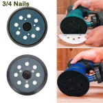125mm 5 Inch Sander Pad 8 Holes 46085 Nails Backing Sanding Disc Pad Hook (New)