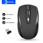 2.4G Wireless Mouse 6 Keys Gaming Mouse Ergonomic Silent Mouse 1600DPI Optical Office (New)