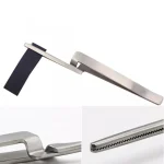 Stainless Steel Dental Occlusal Paper Tweezers Curved Bite Articulating Paper Plier Orthodontic Forcep (New)