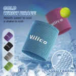 46024  Summer Ice Cooling Wrist Sweatband Sport Wristband Volleyball Gym Wrist Brace (New)