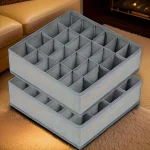24 Compartment Fabric Drawer Organizer for Underwear, Socks, and Ties   Foldable Closet Storage (New)