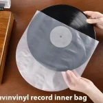 HDPE Vinyl Record Protective Bags, Anti static, OPP Plastic, Inner Sleeves, Thickened 8 Silk (New)