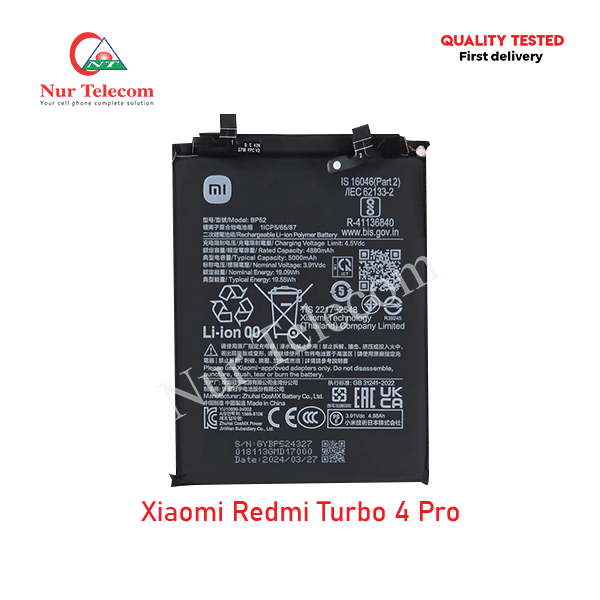 Xiaomi-Redmi-Turbo-4-Pro-Battery Xiaomi Redmi Turbo 4 Pro High Quality Battery Price in Bangladesh (New) - Image 1