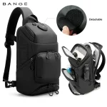 BANGE FW-228 Waterproof Sling Chest Bag, Oxford Fabric, USB Charging Port (New)