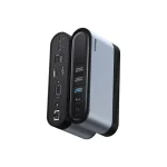 Baseus 17 in 1 Triple Monitors Docking Station, 17-Port USB-C Hub with Triple HDMI 4K@30Hz (New)