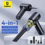 Baseus AT 5000Pa Wireless Car Vacuum Cleaner & Air Dust Blower, 45W Powerful Cordless Cleaning (New)