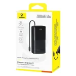 Baseus Bipow 2 Power Bank 20W 20000mAh with Built-in Type-C Cable P10077101113-01 – Reliable Fast Charging (New)