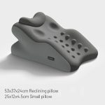 Ergonomic Bed Backrest Pillow – Lumbar Support Cushion with Memory Foam and Washable Cover (New)