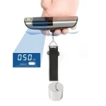LCD Digital Luggage Scale with Built-in 1m Tape, Spirit Level & Overweight Alarm (50kg Max) (New)