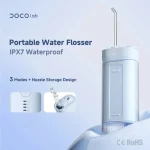 DOCO LAB Portable Oral Irrigator Water Flosser CY002 180ml Telescopic Tank IPX7 Type-C Rechargeable (New)