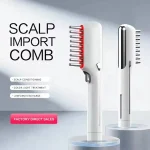 Electric Massage Comb with LED Red Light Therapy 655nm Far-Infrared & Vibration, Type-C Charging (New)