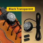 Fashion Swivel Buckle Laces Automatic Shoelace Without Ties Kids Adult Sneakers No-Tie Shoe Laces 1 Pair (New)