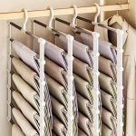 Foldable Multi-Tier Trouser Rack Space Saving Hanger for Closet Storage (New)