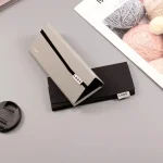Foldable Triangle Glasses Case Minimalist PU Leather Sunglasses Storage Box (New)