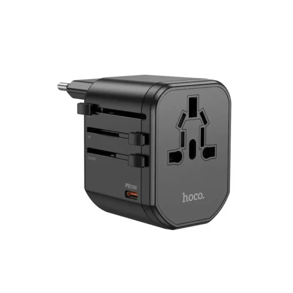 hoco-ac15-3-port-pd20w-2usb-universal-conversion-charger-2-600x600 Hoco AC15 3-port PD20W + 2USB Universal Conversion Charger (New) - Image 1