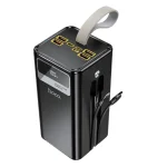 HOCO DB58 30000mAh 22.5W Power Bank with 3 Built-in Charging Cables, Black (New)