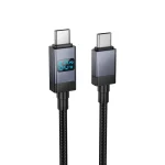 Hoco X118 Generous 60W Type-C to Type-C Cable with Real-Time Power Display (New)
