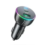JOYROOM JR-CL26 70W 3-Port Car Charger (2PD + USB-A) for 12V–24V Vehicles with Powerful Charging (New)